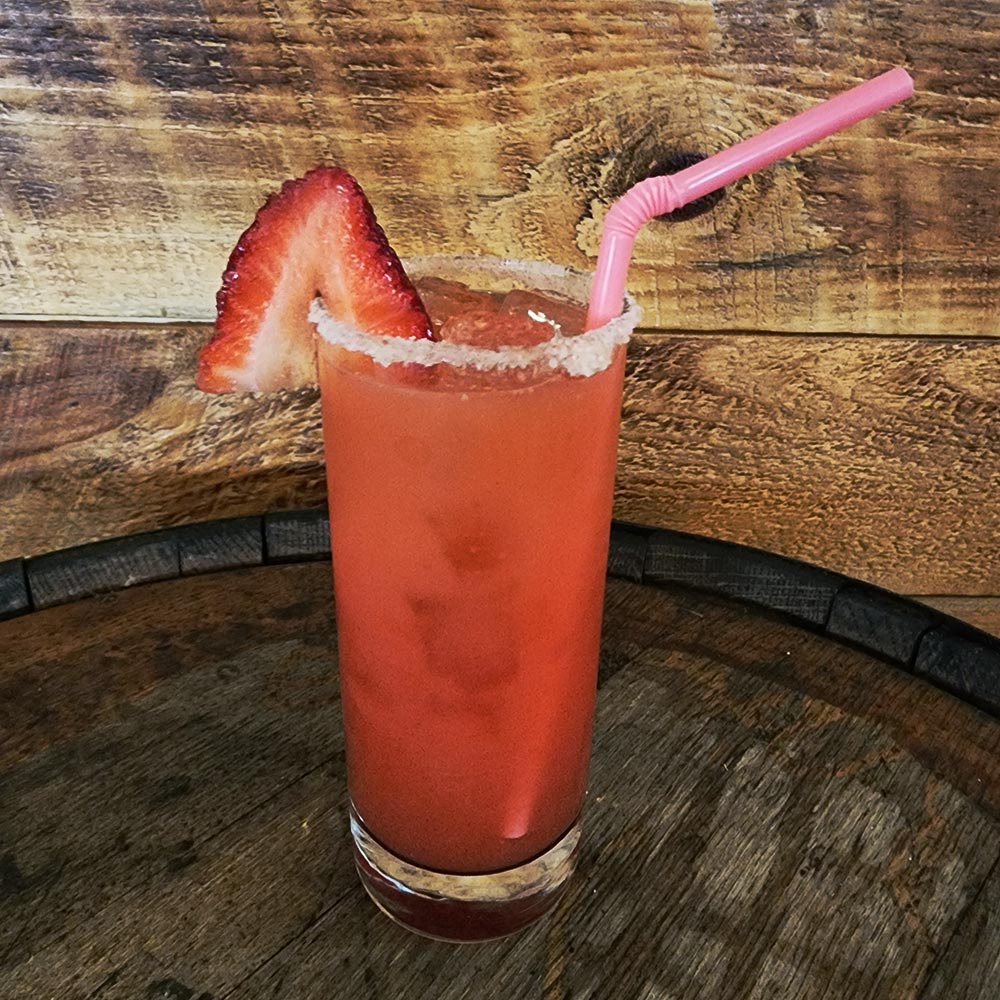 Strawberry Salty Dog cocktail